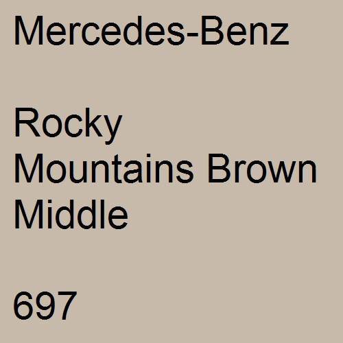 Mercedes-Benz, Rocky Mountains Brown Middle, 697.